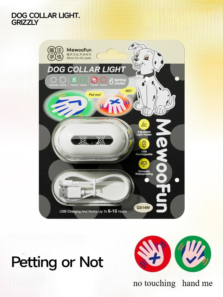 LumiPaw - LED Collar Projector & Night-Safety Light